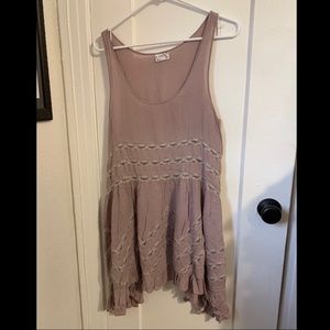 Free People Voile & Lace Trapeze Slip